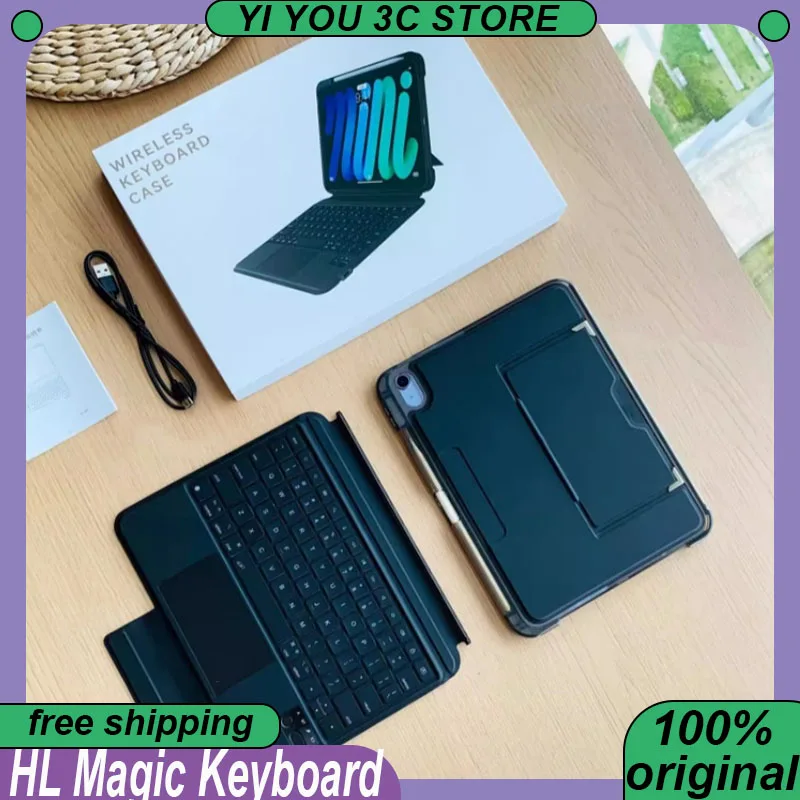 HL Magic Keyboard For iPad Air6/Air7/Air4/Air5 External Bluetooth Keyboard Protective Case Sliding Rail with Pen Slot iPad11
HL Magic Keyboard For iPad Air6/Air7/Air4/Air5 External Bluetooth Keyboard Protective Case Sliding Rail with Pen Slot iPad11