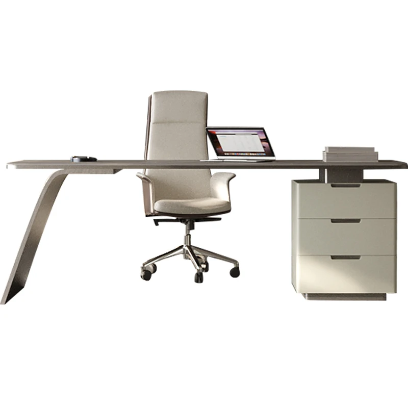 Minimalist desk, light luxury, modern slate desk, simple and high-end design, desk chair
Minimalist desk, light luxury, modern slate desk, simple and high-end design, desk chair