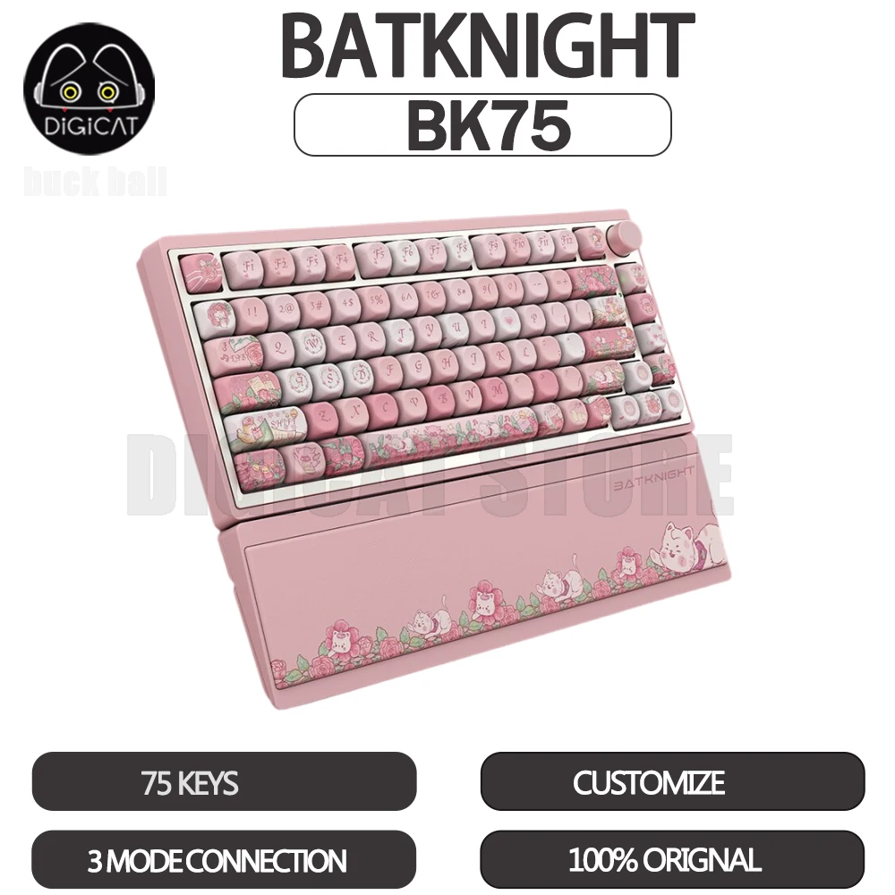 Механическая клавиатура BATKNIGHT BK75, 3 режима, USB/2,4G/Bluetooth, беспроводная клавиатура, RGB прокладка, индивидуальная игровая клавиатура, подарок для девушек
Механическая клавиатура BATKNIGHT BK75, 3 режима, USB/2,4G/Bluetooth, беспроводная клавиатура, RGB прокладка, индивидуальная игровая клавиатура, подарок для девушек