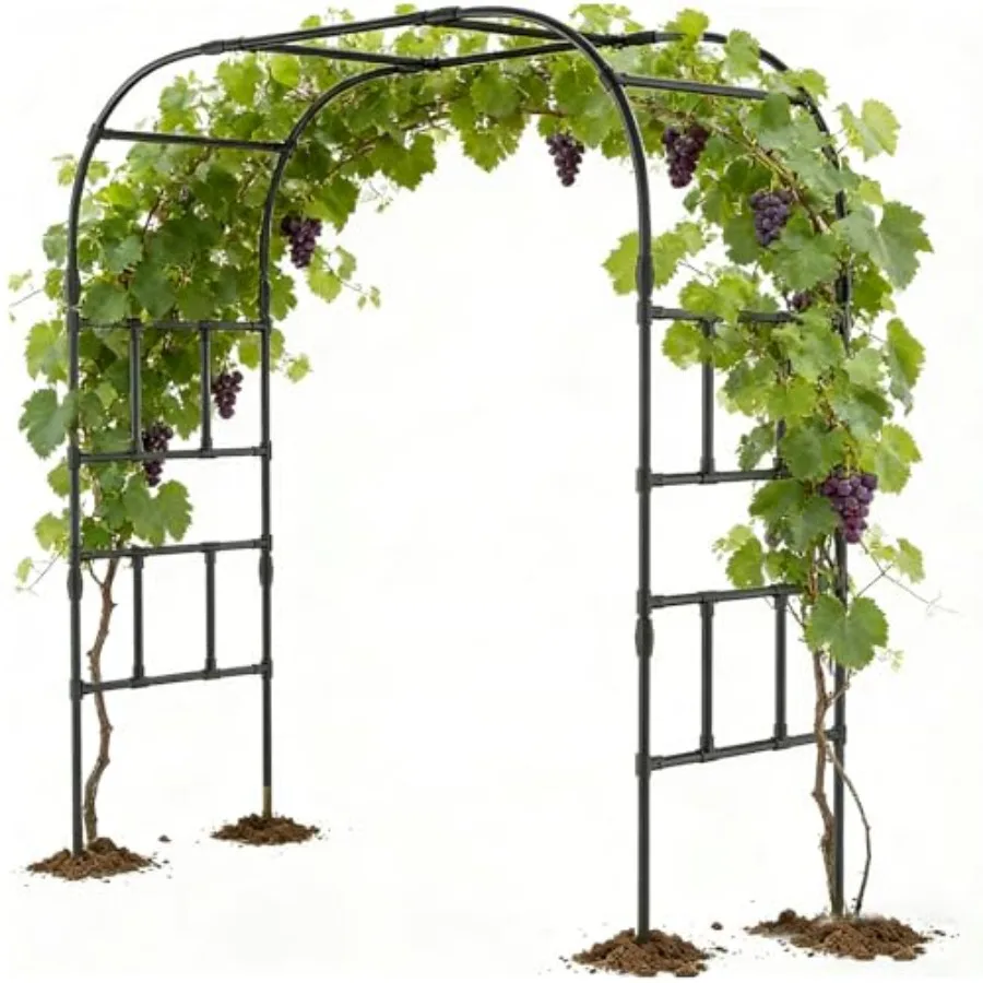 87in H Tall Garden Arch Trellis for Climbing Plants Outdoor, Large Plastic Coated Metal Cucumber Trellis Arbor Arch, Black Gard
87in H Tall Garden Arch Trellis for Climbing Plants Outdoor, Large Plastic Coated Metal Cucumber Trellis Arbor Arch, Black Gard