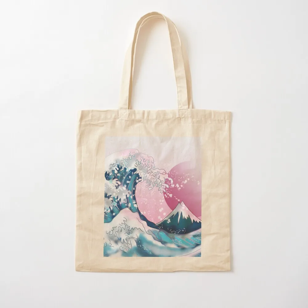 The Great Wave off Kanagawa with a pink sunrise Tote Bag large tote bag reusable shopping bag Canvas Tote
The Great Wave off Kanagawa with a pink sunrise Tote Bag large tote bag reusable shopping bag Canvas Tote
