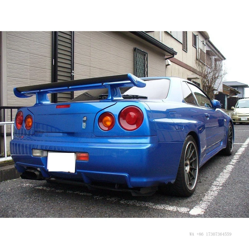 Suitable for Nissan GTR Skyline R34 original rear wing modification parts, carbon fiber spoiler center panel
Suitable for Nissan GTR Skyline R34 original rear wing modification parts, carbon fiber spoiler center panel