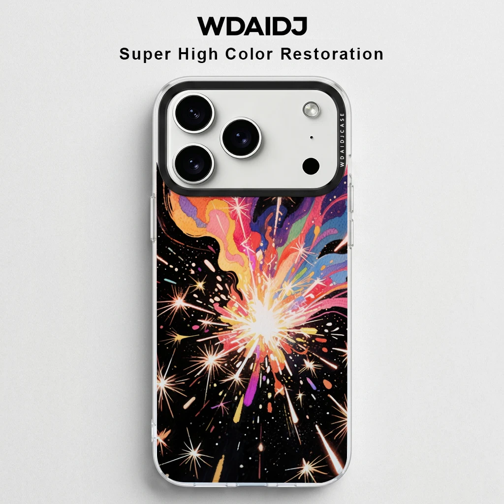 Vibrant Color Burst Print Phone Case For iPhone 13 14 15 16 17 Anti Scratch Flexible Case With Multicolor Light Bursts On Black
Vibrant Color Burst Print Phone Case For iPhone 13 14 15 16 17 Anti Scratch Flexible Case With Multicolor Light Bursts On Black