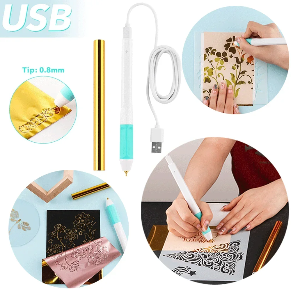 0.8mm USB Heat-resistant Grip Hot Foil Quill Pen For Paper Leather Heat Actived Gold Foil Freestyle Pen Diy Scrapbook Craft Tool
0.8mm USB Heat-resistant Grip Hot Foil Quill Pen For Paper Leather Heat Actived Gold Foil Freestyle Pen Diy Scrapbook Craft Tool
