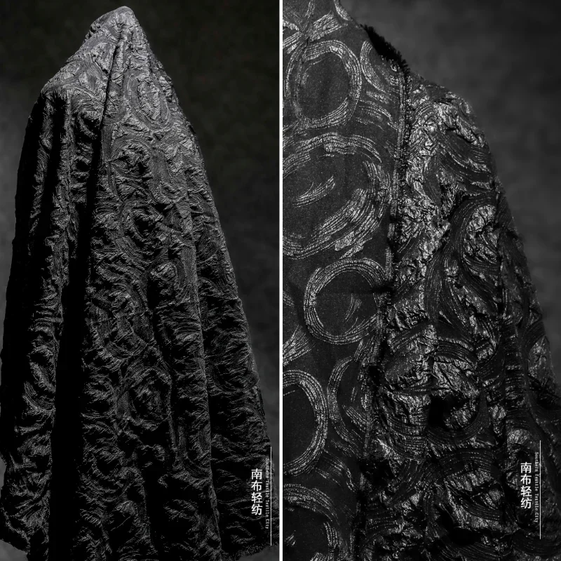 Black Circle Three-dimensional Creative Jacquard Fabric Clothing Outerwear Designer Cloth Apparel Diy Sewing Meters
Black Circle Three-dimensional Creative Jacquard Fabric Clothing Outerwear Designer Cloth Apparel Diy Sewing Meters