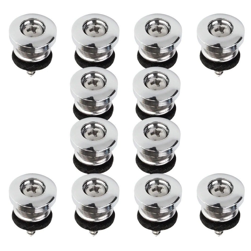 12 Pcs Electric Guitar Strap Buttons Bass Locks Acoustic End Pins Slip Resistant Durable Materials Multiple Instruments
12 Pcs Electric Guitar Strap Buttons Bass Locks Acoustic End Pins Slip Resistant Durable Materials Multiple Instruments