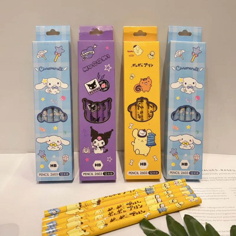 Sanrio Hello Kitty Pencil with Eraser Cute Cartoon Anime Kuromi My Melody Student Pencil Child Learning Stationery Holiday Gifts
Sanrio Hello Kitty Pencil with Eraser Cute Cartoon Anime Kuromi My Melody Student Pencil Child Learning Stationery Holiday Gifts