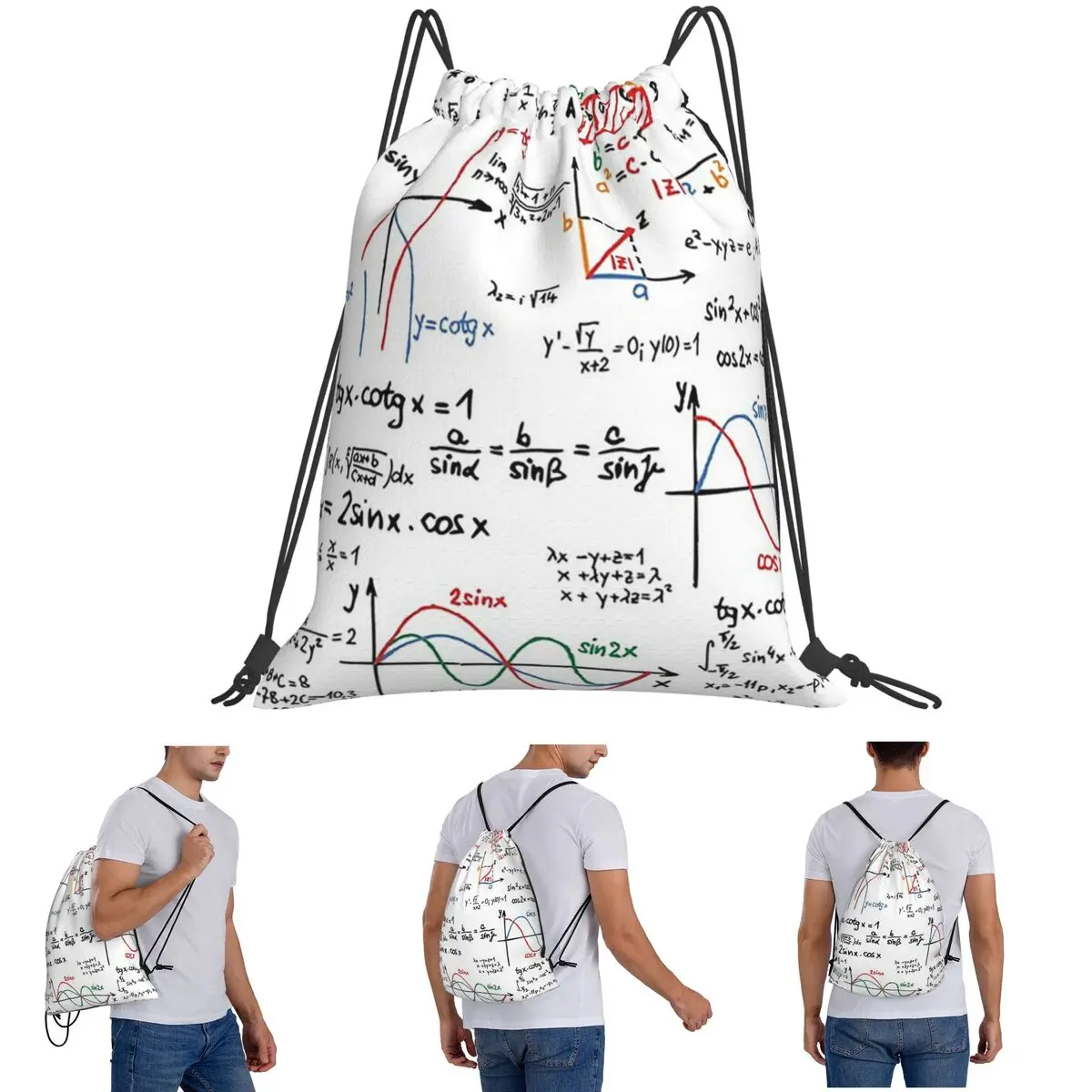 Mathematics Formulas Numbers Backpacks Casual Drawstring Bundle Pocket Sports Bag Book Bags for Man Woman Students
Mathematics Formulas Numbers Backpacks Casual Drawstring Bundle Pocket Sports Bag Book Bags for Man Woman Students