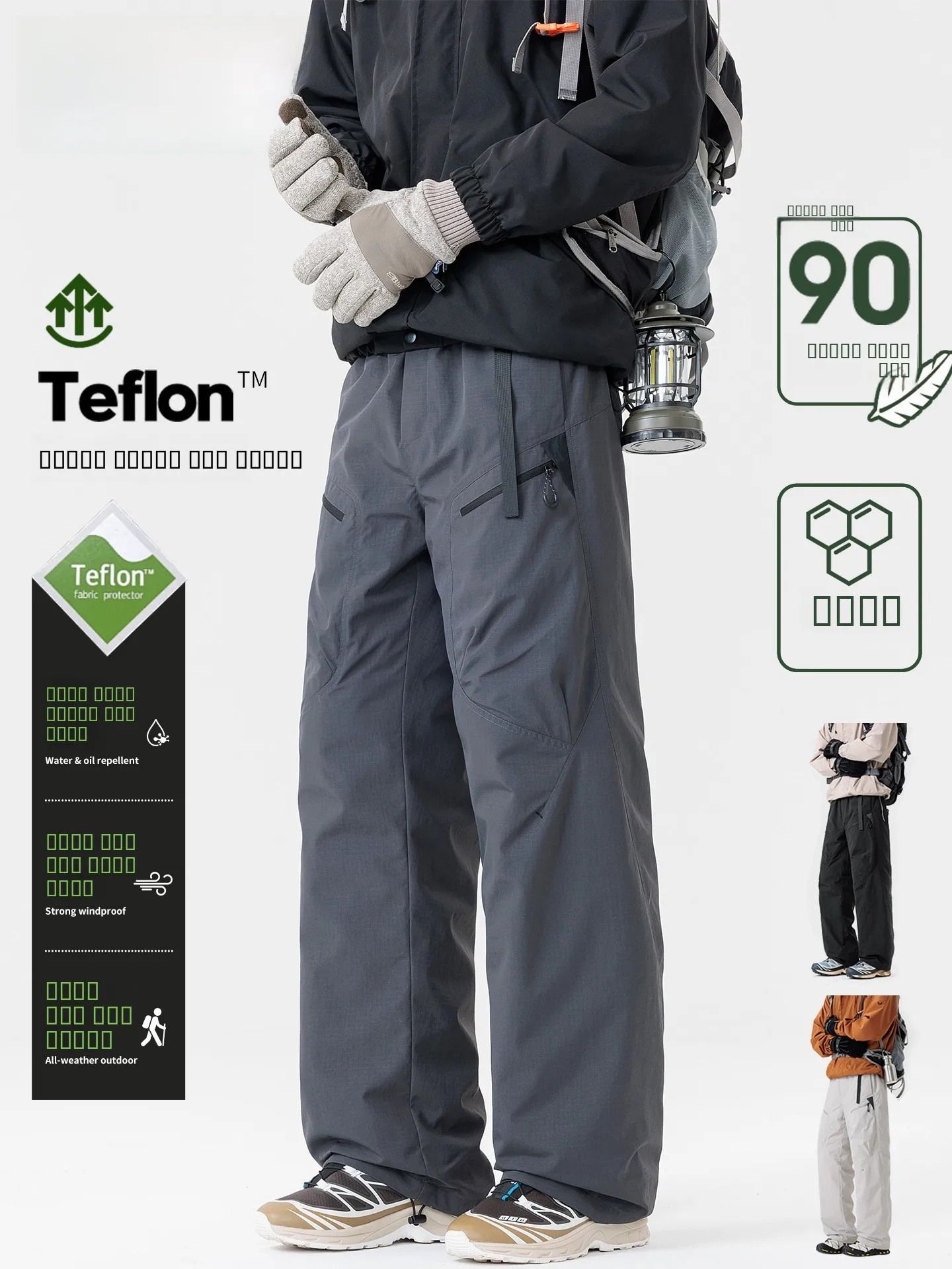 Thiened White Du down Outdoor Casual Trousers for Men Autumn Winter Warmth-kee Workwear Straight Leg Long Pants
Thiened White Du down Outdoor Casual Trousers for Men Autumn Winter Warmth-kee Workwear Straight Leg Long Pants