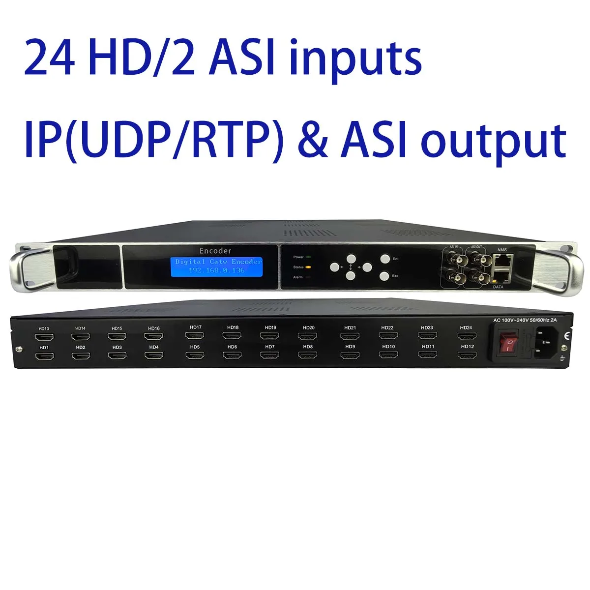 24 HD to IP/ASI encoder, HD input and IP/ASI output, HD to IP encoder, HD to ASI encoder, in stock for sale, reasonable price
24 HD to IP/ASI encoder, HD input and IP/ASI output, HD to IP encoder, HD to ASI encoder, in stock for sale, reasonable price