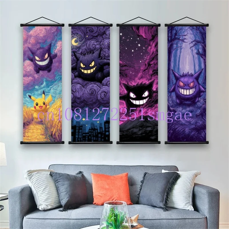 Classic Childhood Anime Pokemon Gengar, Van Gogh's Starry Sky Suitable for Bedroom DecorationHD Art Scroll Painting Gifts
Classic Childhood Anime Pokemon Gengar, Van Gogh's Starry Sky Suitable for Bedroom DecorationHD Art Scroll Painting Gifts