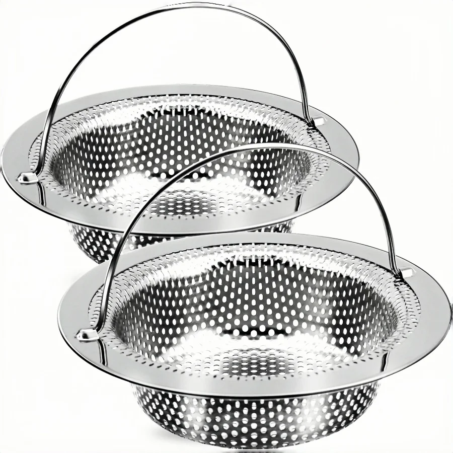 Reusable Sink Filter 201 Stainless Steel Drain Strainer Anti-Clogging Mesh with Handle for Kitchen Bathroom Easy Clean
Reusable Sink Filter 201 Stainless Steel Drain Strainer Anti-Clogging Mesh with Handle for Kitchen Bathroom Easy Clean