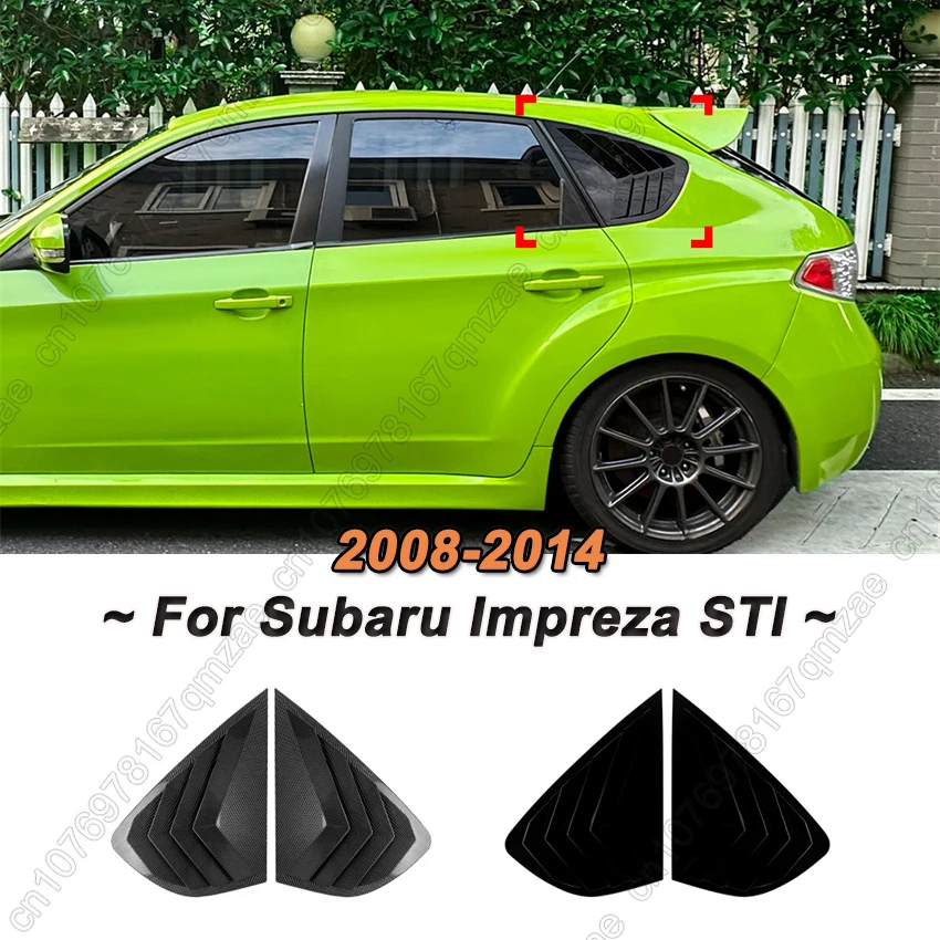 2PCS Gloss Black For Subaru Impreza GRB WRX STI 2008-2014 Hatchback Car Rear Shutter Cover Trim Window Louver Side Vent Trim
2PCS Gloss Black For Subaru Impreza GRB WRX STI 2008-2014 Hatchback Car Rear Shutter Cover Trim Window Louver Side Vent Trim