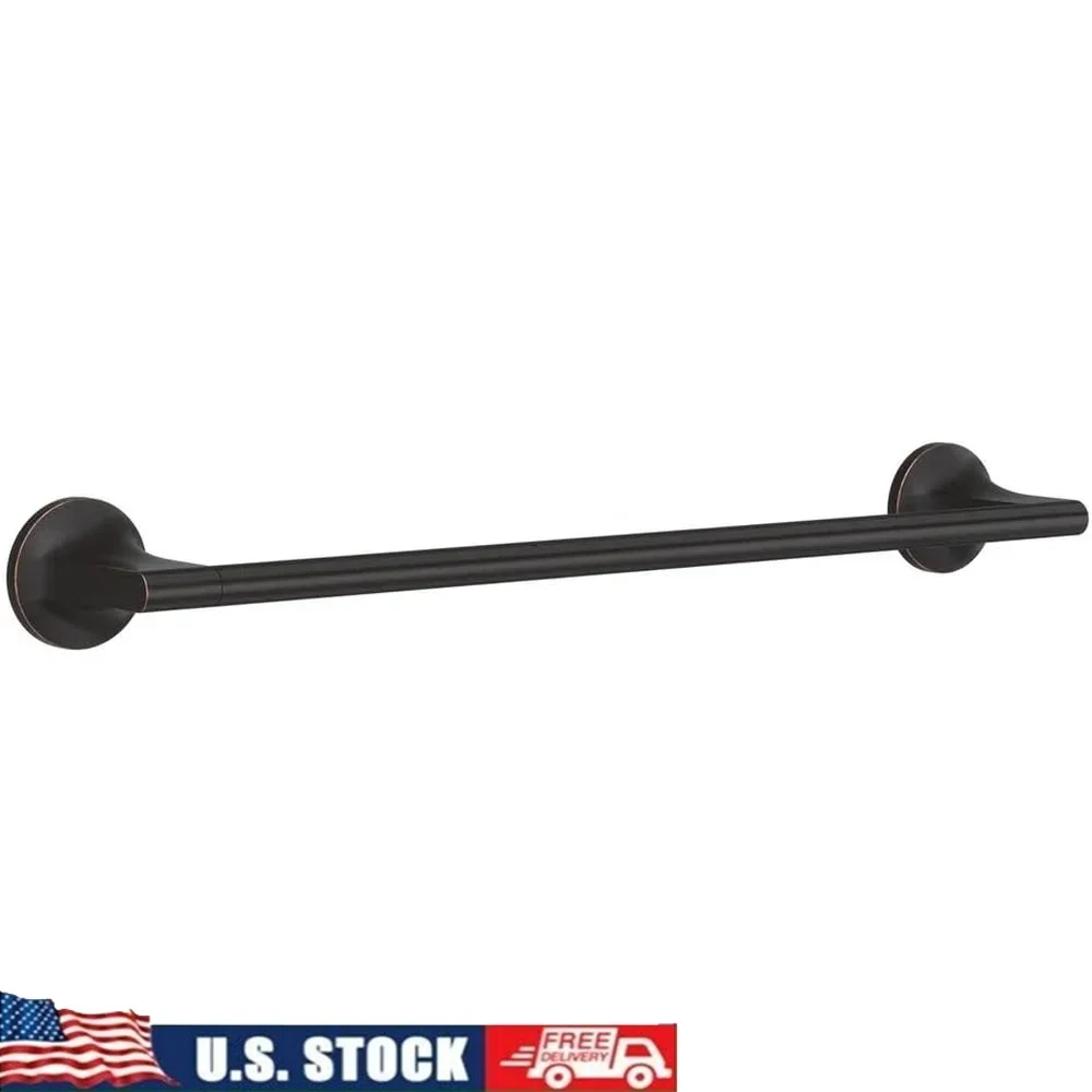 Modern Bathroom Towel Bar 18In Wall Mounted Screw-In Tuscan Bronze Finish Durable Metal Easy Install Concealed Screw Design
Modern Bathroom Towel Bar 18In Wall Mounted Screw-In Tuscan Bronze Finish Durable Metal Easy Install Concealed Screw Design