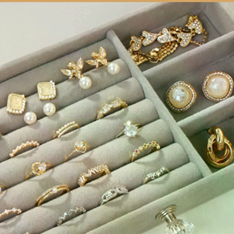 Jewelry Organizer Box Transparent Display Case 3 Layer Earrings Necklace Ring Plastic Organizing Boxes Velvet Jewelry Tray Gifts
Jewelry Organizer Box Transparent Display Case 3 Layer Earrings Necklace Ring Plastic Organizing Boxes Velvet Jewelry Tray Gifts