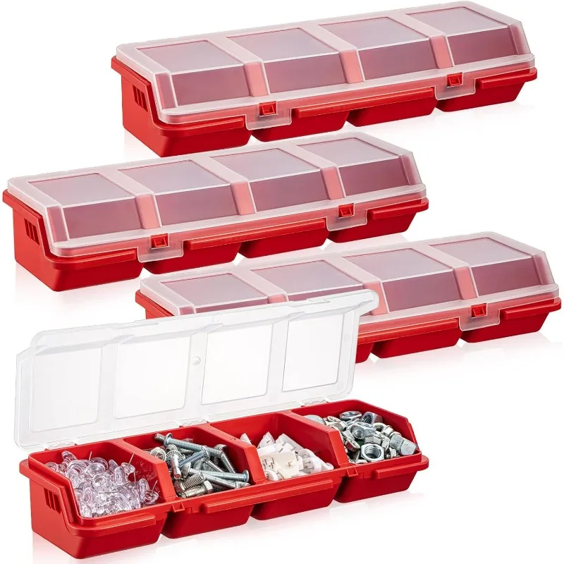 For 1Pc/2Pcs Multi-Compartment Organizer Box For Screws & Small Parts - Durable Plastic Hardware And Jewelry Storage Case
For 1Pc/2Pcs Multi-Compartment Organizer Box For Screws & Small Parts - Durable Plastic Hardware And Jewelry Storage Case
