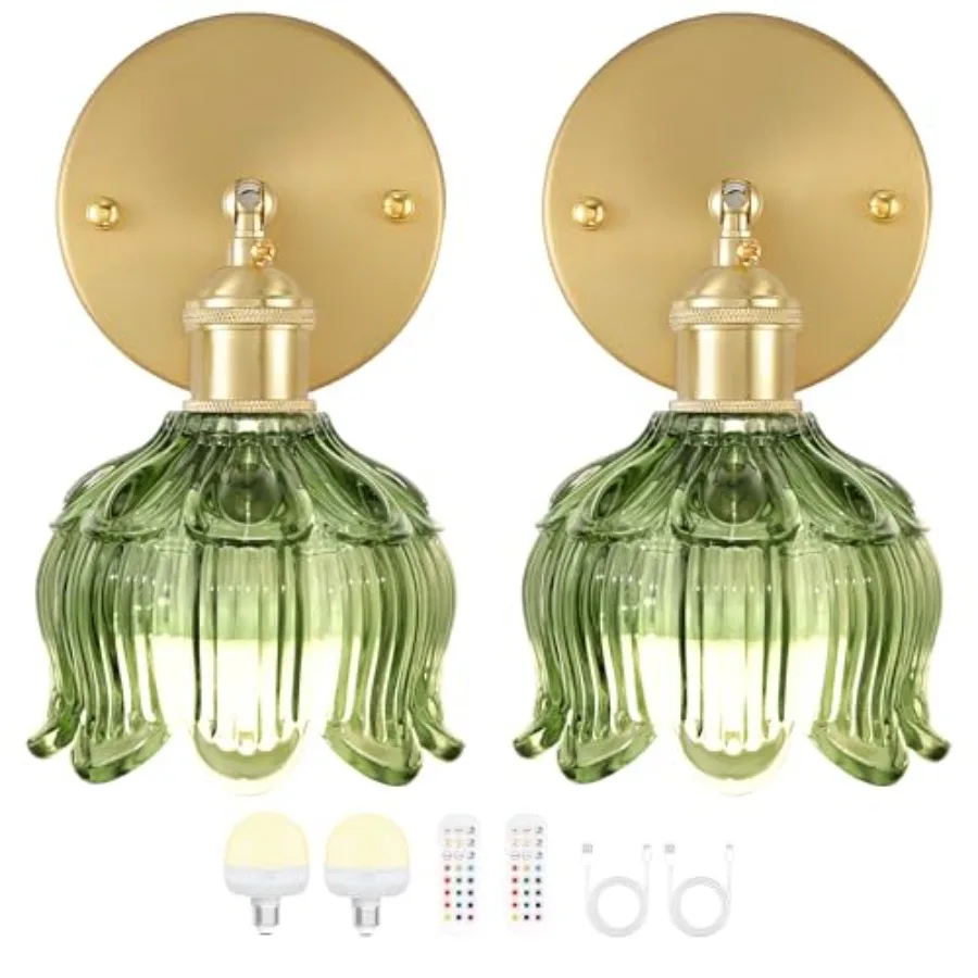 Wireless Wall Sconce with Flower lampshade, Battery Operated Wall Lights, Wall lamp with 15 Colors for Bedroom Living Room Home
Wireless Wall Sconce with Flower lampshade, Battery Operated Wall Lights, Wall lamp with 15 Colors for Bedroom Living Room Home