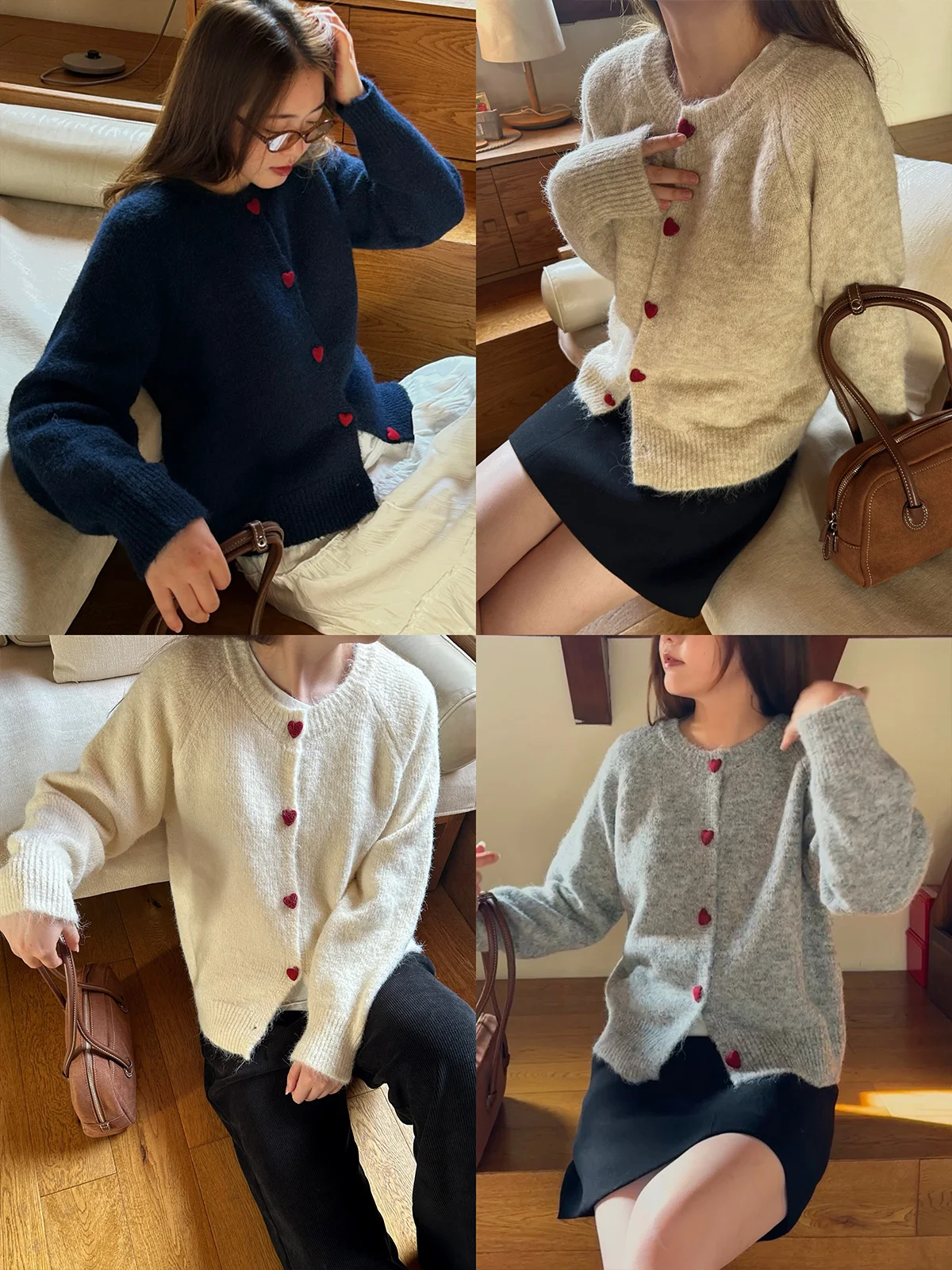Soft Cozy Four-Color Knitted Sweater Women's Loose Fit Cardigan Love Button Casual Commute Sle Autumn Winter Polyester Nylo...
Soft Cozy Four-Color Knitted Sweater Women's Loose Fit Cardigan Love Button Casual Commute Sle Autumn Winter Polyester Nylo...
