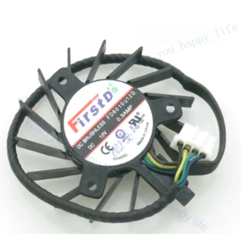 V+ for 1 Pc. New FD6010U12D GPU Cooling Fan DC12V 0.3A Dia. 4.5CM Pitch 2.7CM 4Pin
V+ for 1 Pc. New FD6010U12D GPU Cooling Fan DC12V 0.3A Dia. 4.5CM Pitch 2.7CM 4Pin