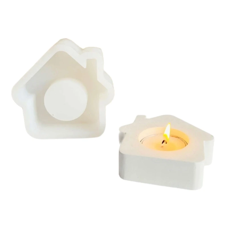 House Shaped Holder Molds for Craft Candlestick Tealight Stand 
House Shaped Holder Molds for Craft Candlestick Tealight Stand