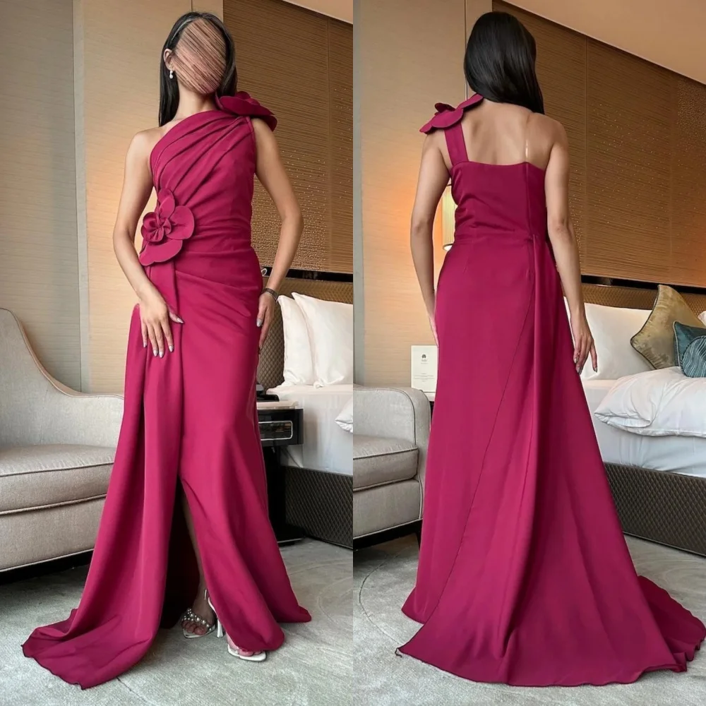 Customized Jersey Handmade Flower Pleat One-shoulder Trumpet Long Dresses Bespoke Occasion Exquisite High Quality Party Gown
Customized Jersey Handmade Flower Pleat One-shoulder Trumpet Long Dresses Bespoke Occasion Exquisite High Quality Party Gown