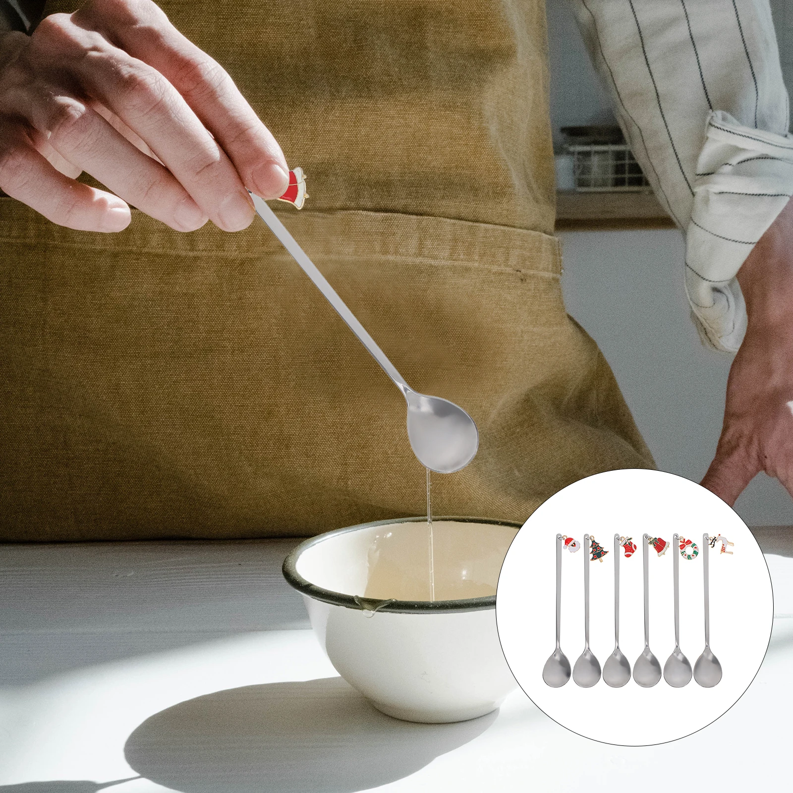 6pcs Stainless Steel Spoons Christmas Decorative Flatware Metal Dessert Salad Dinner Utensils Set Gift Tableware For
6pcs Stainless Steel Spoons Christmas Decorative Flatware Metal Dessert Salad Dinner Utensils Set Gift Tableware For
