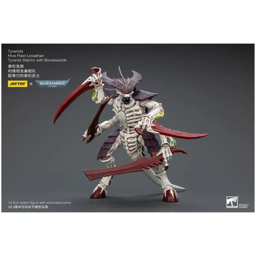 JOYTOY Warhammer 40K Tyranids Hive Fleet Leviathan Tyranid Warrior With Boneswords Action Figures Doll Collect Decoration Gift
JOYTOY Warhammer 40K Tyranids Hive Fleet Leviathan Tyranid Warrior With Boneswords Action Figures Doll Collect Decoration Gift