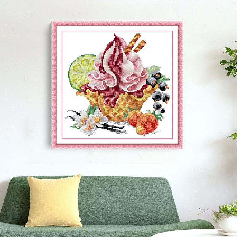 Maydear Full Cross Stitch Kit,11CT/14CT/16CT/9CT Aida Fabric,DMC Threads Sewing Pattern Embroidery Set-Vanilla ice cream
Maydear Full Cross Stitch Kit,11CT/14CT/16CT/9CT Aida Fabric,DMC Threads Sewing Pattern Embroidery Set-Vanilla ice cream