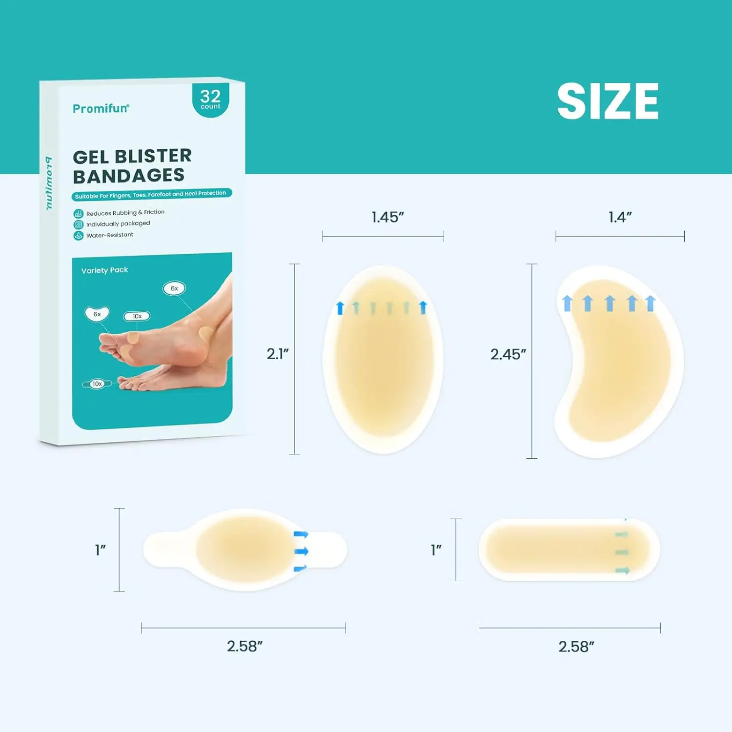 20Pcs/Set Sumifun Crescent Type Foot Blister Patch Anti-Abrasion Remove Feet Corns Breathable Bunion Correction Pain Bandages
20Pcs/Set Sumifun Crescent Type Foot Blister Patch Anti-Abrasion Remove Feet Corns Breathable Bunion Correction Pain Bandages