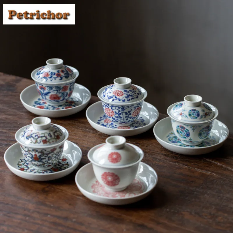 Hand-painted Flower Gaiwan Elegant Tea Tureen Tea Bowl With Lid Kit Tea Maker Cover Bowl Tea Items Accessories Gift Pot Bearing
Hand-painted Flower Gaiwan Elegant Tea Tureen Tea Bowl With Lid Kit Tea Maker Cover Bowl Tea Items Accessories Gift Pot Bearing