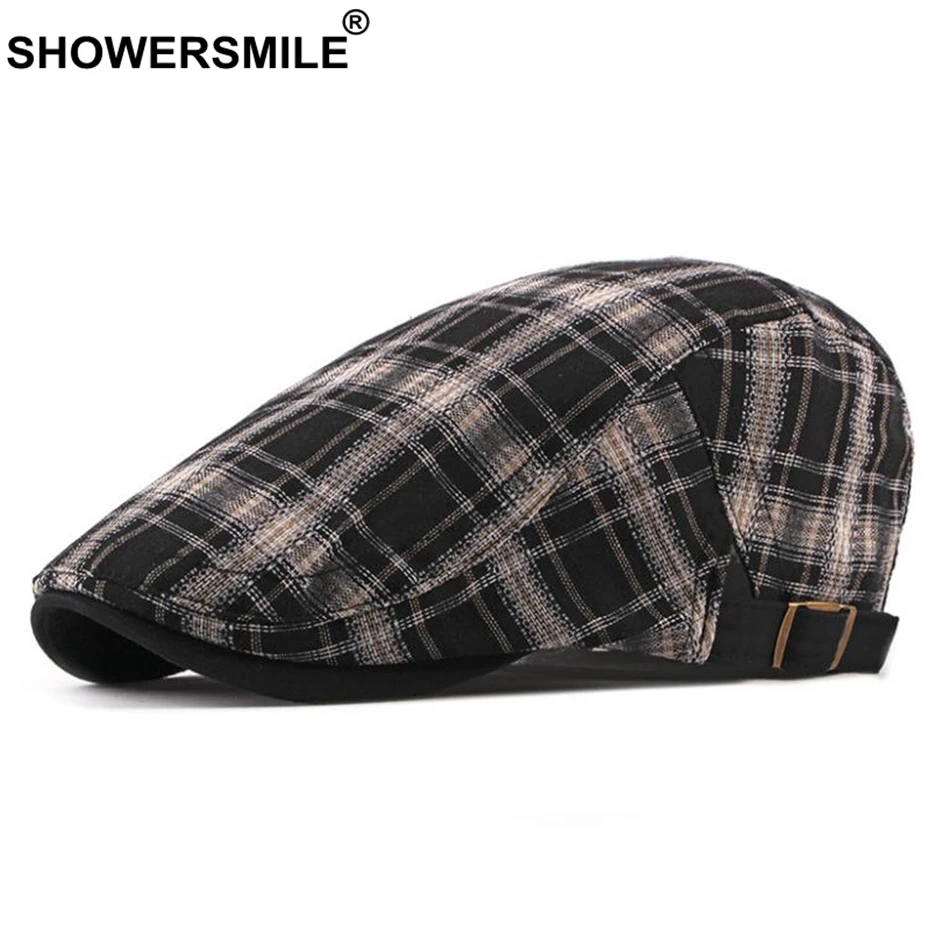 Плоская кепка SHOWERSMILE для мужчин, мужской берет в черную клетку, искусственный хлопок, новинка 2024, регулируемая плоская кепка в стиле ретро для водителя
Плоская кепка SHOWERSMILE для мужчин, мужской берет в черную клетку, искусственный хлопок, новинка 2024, регулируемая плоская кепка в стиле ретро для водителя