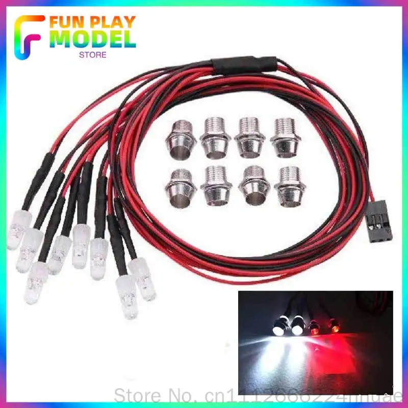 New 4 Led/6 Led/8 Led Light Kit 2 White 2 Red 2 Blue For 1/10 1/8 Hsp Scx10 D90 Hpi Rc Car Rc Model Drift Car Headlight
New 4 Led/6 Led/8 Led Light Kit 2 White 2 Red 2 Blue For 1/10 1/8 Hsp Scx10 D90 Hpi Rc Car Rc Model Drift Car Headlight