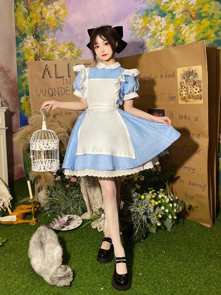 New Foreign Trade Model Adult and Children's Maid Costume Halloween Pastoral Style Princess Blue Dress Party Event Stage Outfit
New Foreign Trade Model Adult and Children's Maid Costume Halloween Pastoral Style Princess Blue Dress Party Event Stage Outfit