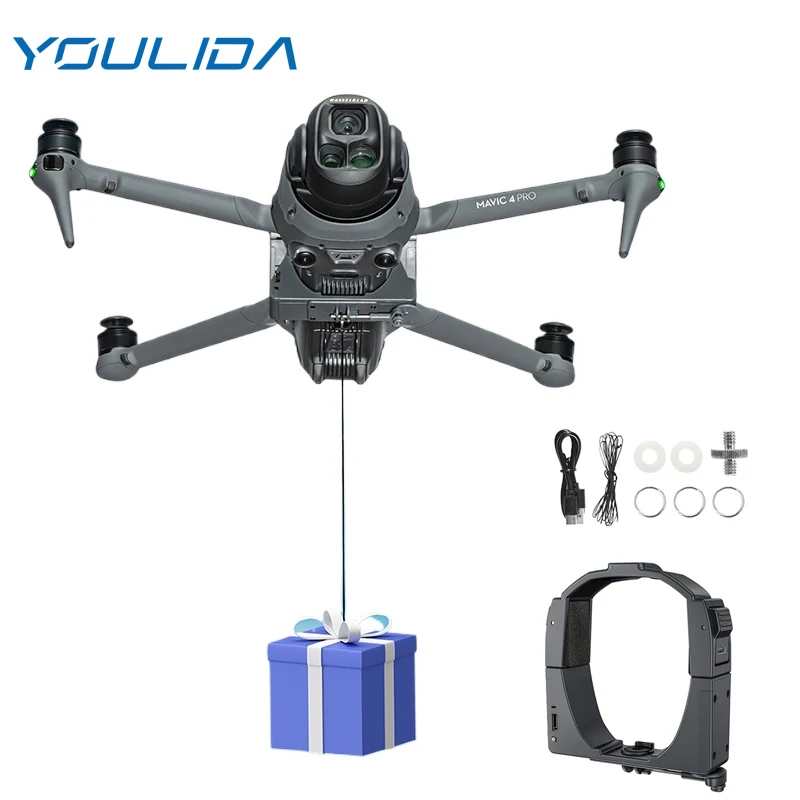 For DJI Mavic 4 Pro Drone Air-dropping System Photosensitive Thrower Gift Wedding Fish Bait Rescue Deliver Dispenser Accessories
For DJI Mavic 4 Pro Drone Air-dropping System Photosensitive Thrower Gift Wedding Fish Bait Rescue Deliver Dispenser Accessories