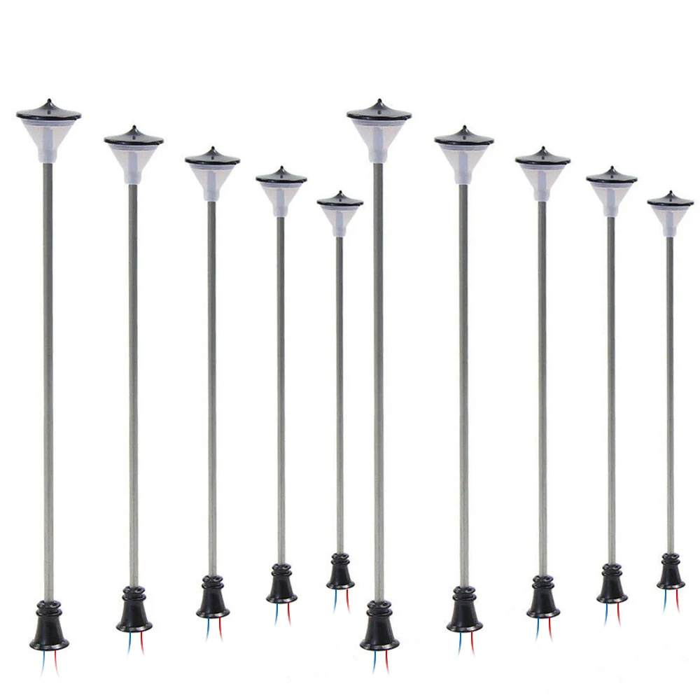 10Pcs Model Railway Street Lights Warm White OO HO Scale Lamps Post 1:87 Street Light Single Head Lamps Garden Decoration
10Pcs Model Railway Street Lights Warm White OO HO Scale Lamps Post 1:87 Street Light Single Head Lamps Garden Decoration