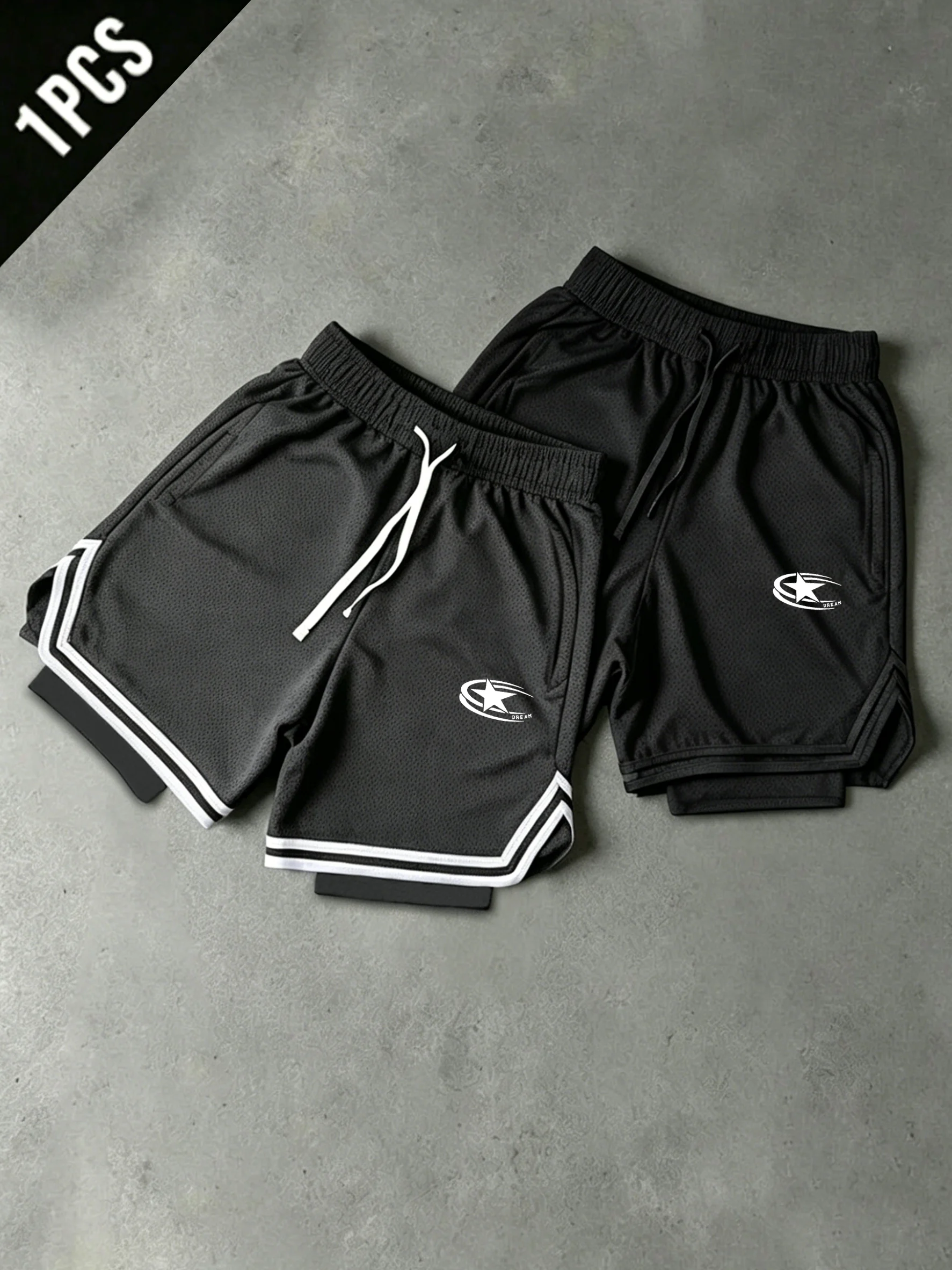 Men's 2-in-1 Quick Dry Basketball Shorts Breathable Mesh Elastic Drawstring Gym Yoga Sports All Season 3 Colors Optional 1PC
Men's 2-in-1 Quick Dry Basketball Shorts Breathable Mesh Elastic Drawstring Gym Yoga Sports All Season 3 Colors Optional 1PC