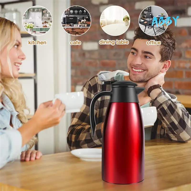 ABBY-304 Stainless Steel 2L Thermal Flask Vacuum Insulated Water Pot Coffee Tea Milk Jug Thermal Pitcher For Home And Office
ABBY-304 Stainless Steel 2L Thermal Flask Vacuum Insulated Water Pot Coffee Tea Milk Jug Thermal Pitcher For Home And Office