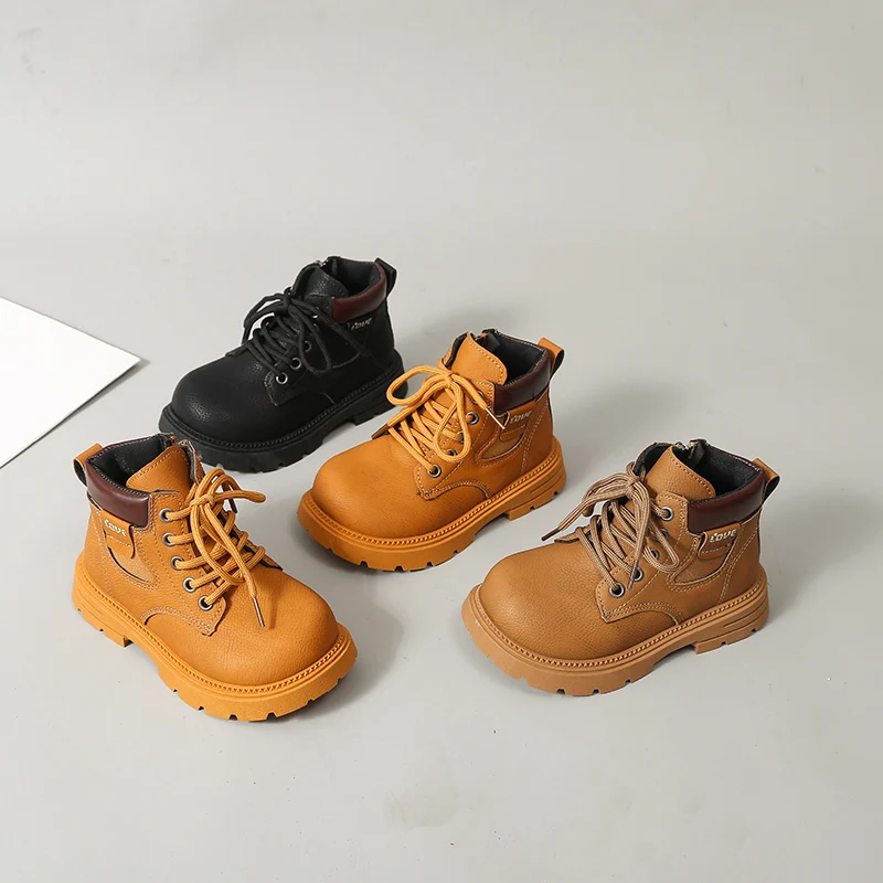 Children Leather Boots Soft Bottom Versatile Kids Casual Boots Side Zipper 2026 Autumn New Children Ankle Boots Non-slip
Children Leather Boots Soft Bottom Versatile Kids Casual Boots Side Zipper 2026 Autumn New Children Ankle Boots Non-slip
