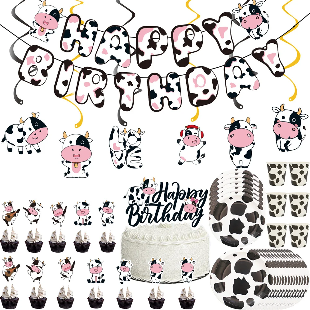 Cow Print Tableware Set Farm Theme Party Decorations Cow Pattern Paper Plate Cup Napkins Birthday Party Supplies Baby Shower Set
Cow Print Tableware Set Farm Theme Party Decorations Cow Pattern Paper Plate Cup Napkins Birthday Party Supplies Baby Shower Set