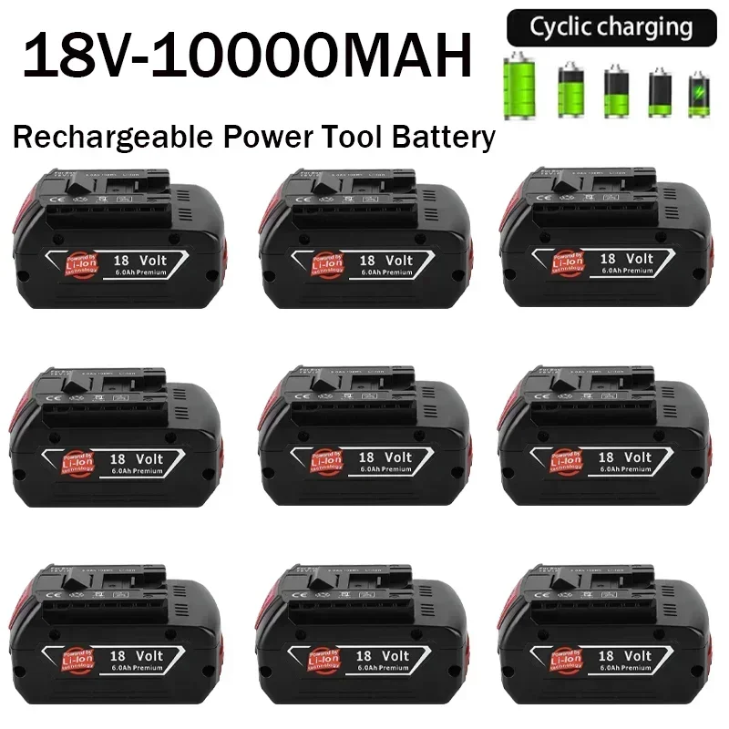 100%Original 18650Battery Bosch Electric Tool Battery 18V 6000mAh Rechargeable Screwdriver Battery BAT609 BAT609G BAT618 BAT618
100%Original 18650Battery Bosch Electric Tool Battery 18V 6000mAh Rechargeable Screwdriver Battery BAT609 BAT609G BAT618 BAT618