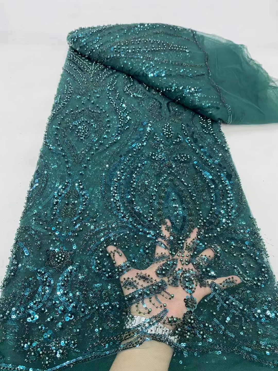 Luxury African Mesh Lace Sequin Fabric,Fabrics By The Meter,For Sewing,Clothes,Tulle,Wedding Dresses,Embroidery,5 Yards JY420
Luxury African Mesh Lace Sequin Fabric,Fabrics By The Meter,For Sewing,Clothes,Tulle,Wedding Dresses,Embroidery,5 Yards JY420