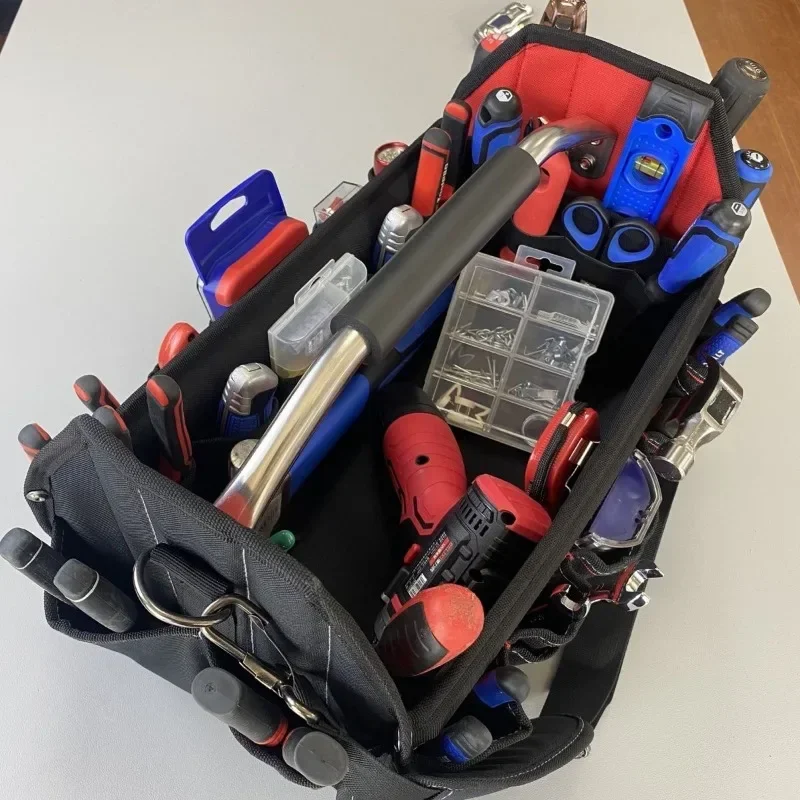 16 Inches Portable Oxford Tool Bag Carpenter Professional Tools Bags Carrier Tools Storing Hardware Store Tool Box for Mechanic
16 Inches Portable Oxford Tool Bag Carpenter Professional Tools Bags Carrier Tools Storing Hardware Store Tool Box for Mechanic