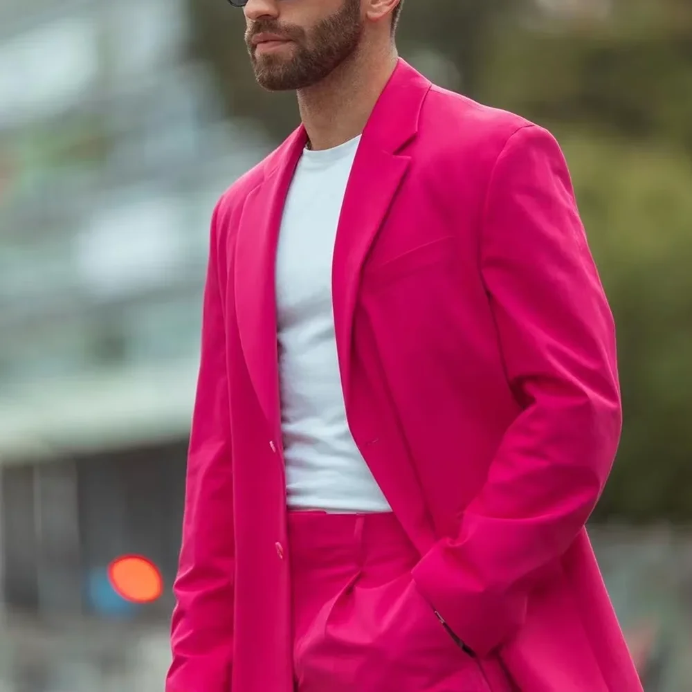 New Arrival Men Suits Formal Notch Lapel Blazer Set Elegant Groom Party Prom Wedding Tuxedo Casual Slim Costume Homme 2 Piece
New Arrival Men Suits Formal Notch Lapel Blazer Set Elegant Groom Party Prom Wedding Tuxedo Casual Slim Costume Homme 2 Piece