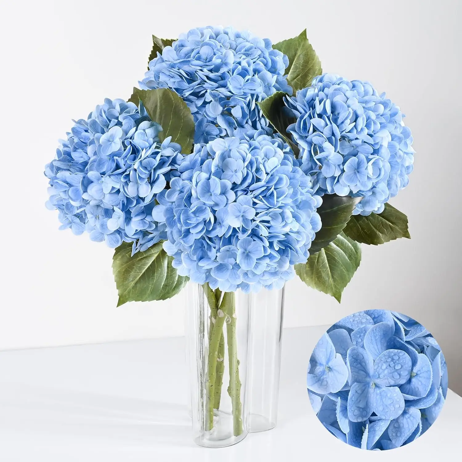 4Pcs Real Touch Hydrangea Artificial Flowers, 22.5'' Blue Full Latex Faux Hydrangea Flowers for Home Floral Arrangements
4Pcs Real Touch Hydrangea Artificial Flowers, 22.5'' Blue Full Latex Faux Hydrangea Flowers for Home Floral Arrangements
