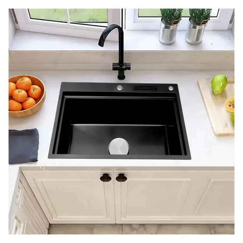High Quality Handmade Topmount Stainless Steel Kitchen Sink Available for Customization
High Quality Handmade Topmount Stainless Steel Kitchen Sink Available for Customization
