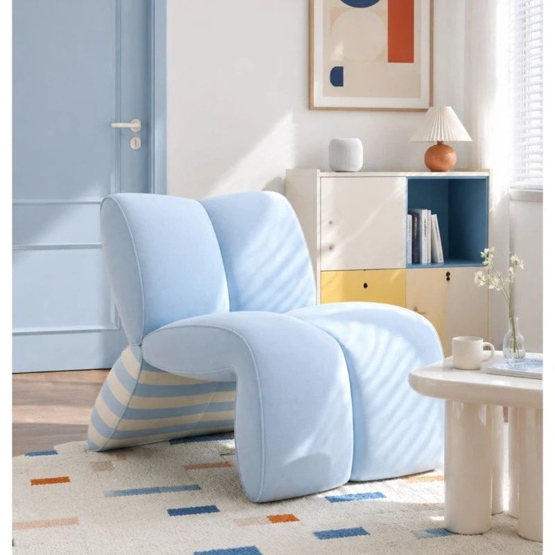 Single sofa blue striped fabric living room bedroom balcony household small apartment leisure sofa chair
Single sofa blue striped fabric living room bedroom balcony household small apartment leisure sofa chair