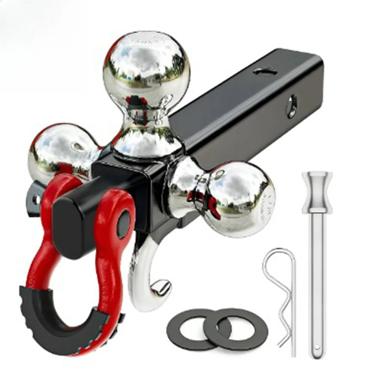 360-Degree rotating modified car RV accessories Trailer hitch device Three-ball trailer arm hanger shackle
360-Degree rotating modified car RV accessories Trailer hitch device Three-ball trailer arm hanger shackle