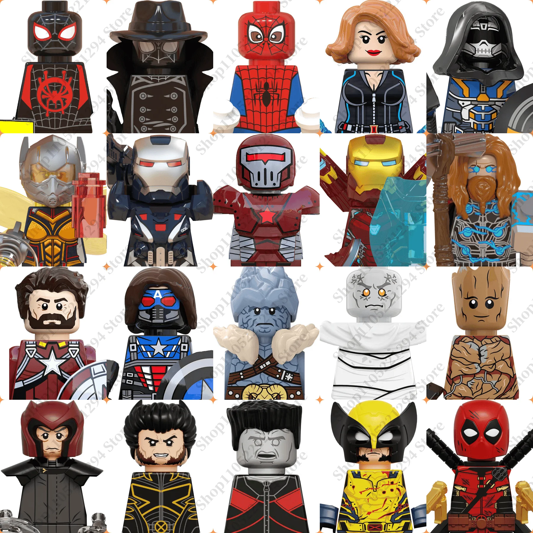 Marvel Hero toy building blocks MINI brick toys Wolverine Iron Man Thor Assemble 3D dolls toys holiday gifts
Marvel Hero toy building blocks MINI brick toys Wolverine Iron Man Thor Assemble 3D dolls toys holiday gifts
