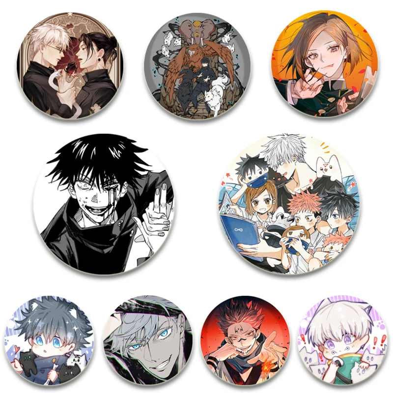 58/44/32MM Creative Round Pins Cartoon Character Yuji Itadori/Zenin Maki/Kugisaki Nobara Brooch Badge Jewelry Accessories Gifts
58/44/32MM Creative Round Pins Cartoon Character Yuji Itadori/Zenin Maki/Kugisaki Nobara Brooch Badge Jewelry Accessories Gifts