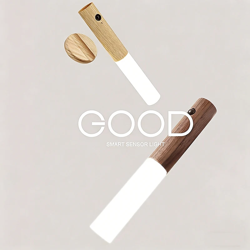 Intelligent Wooden Magnetic Suction Lamp LED Charging Night Light Staircase Corridor Bedroom Atmosphere Human Body Sensing Light
Intelligent Wooden Magnetic Suction Lamp LED Charging Night Light Staircase Corridor Bedroom Atmosphere Human Body Sensing Light